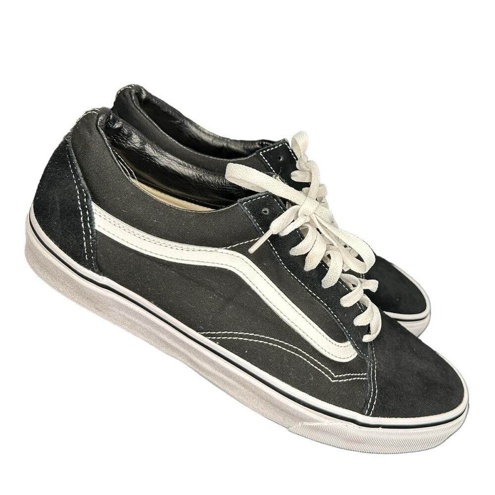 VANS Old Skool Black Suede Shoes #721278 Mens Size 12